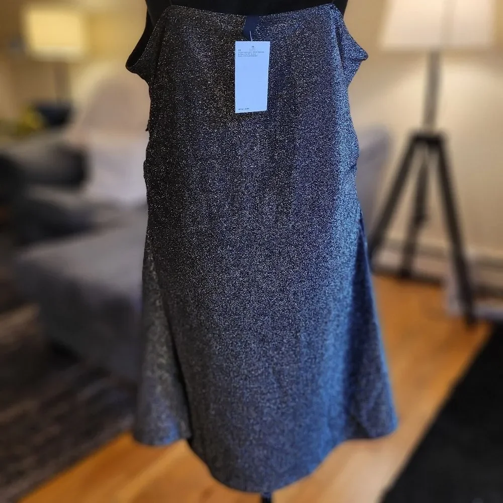 H&M Sparkling Silvery Black Mini Dress Size XL - Picture 8 of 13